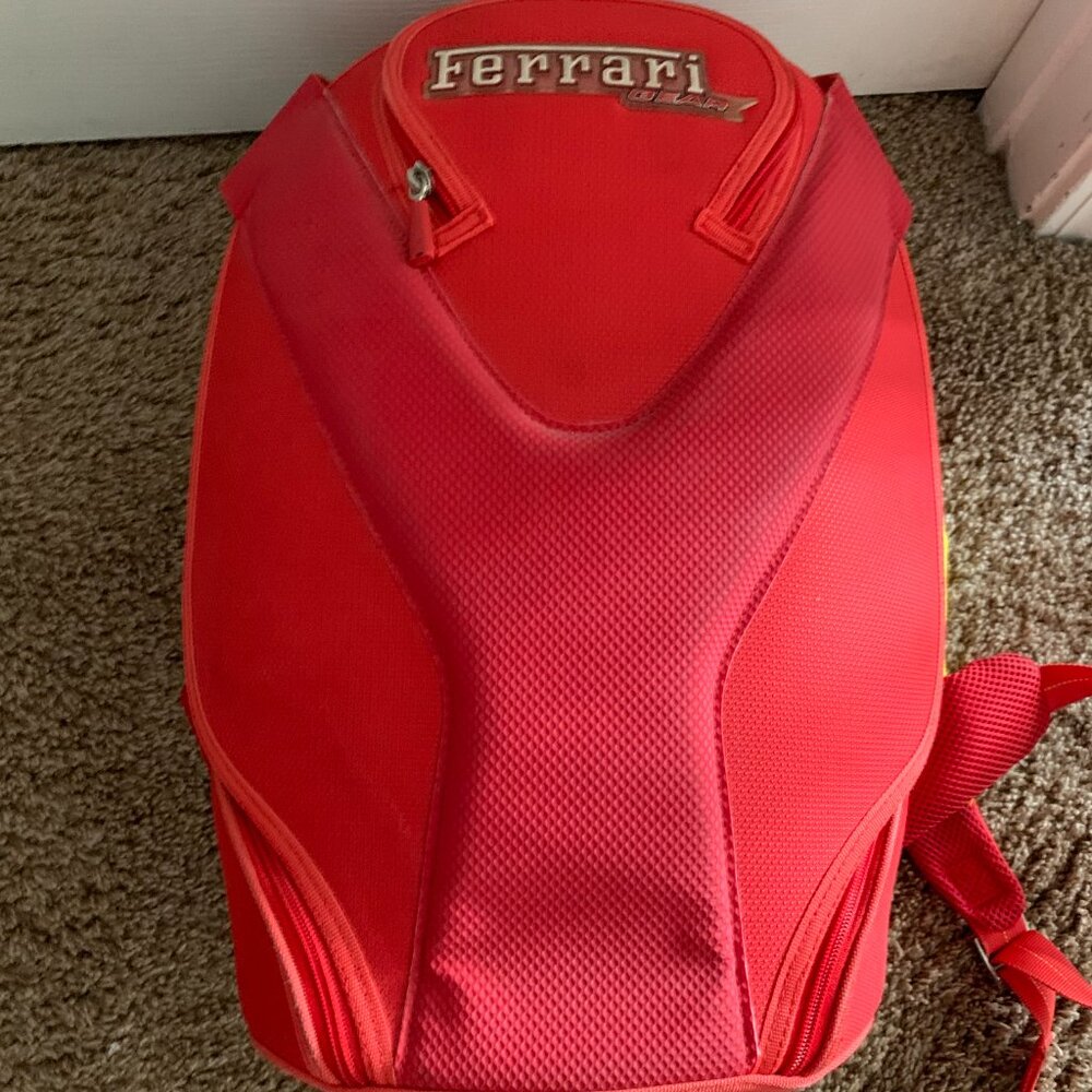Ferrari Original Red Limited Edition Rucksack Red Gear Box Backpack - Picture 6 of 16